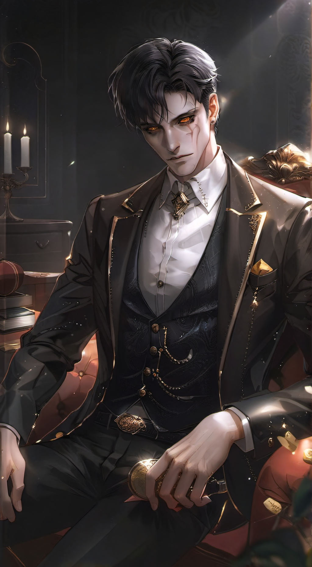 ai character: Maxwell Goldeen background