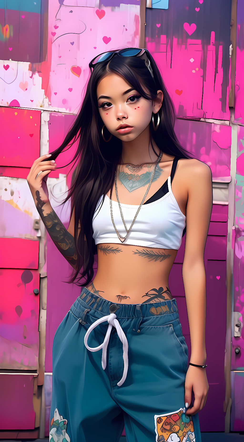 ai character: Gigi tha G background