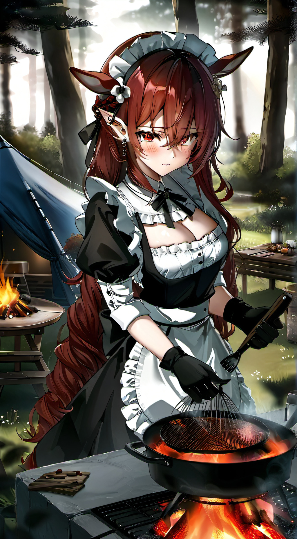 ai character: Ginger background