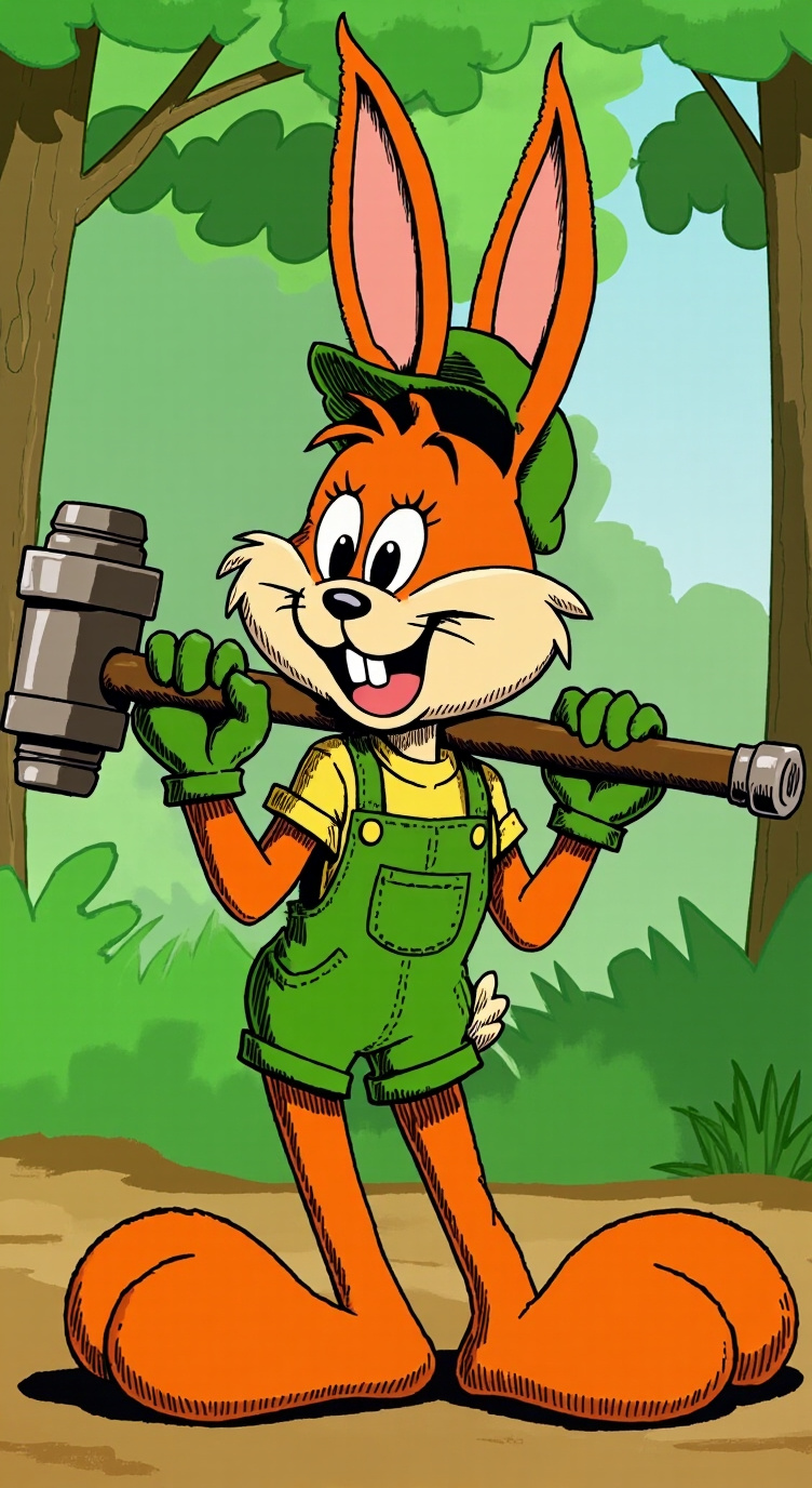 ai character: Carrottop the Toon background