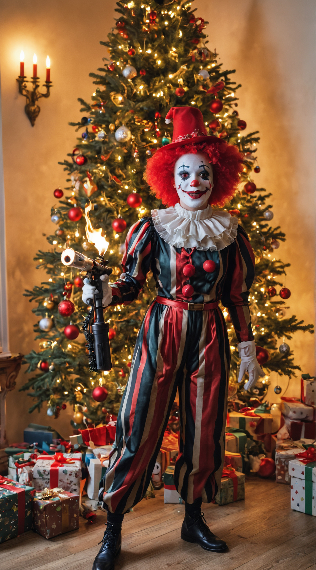 ai character: Tooty Dah Clown  background