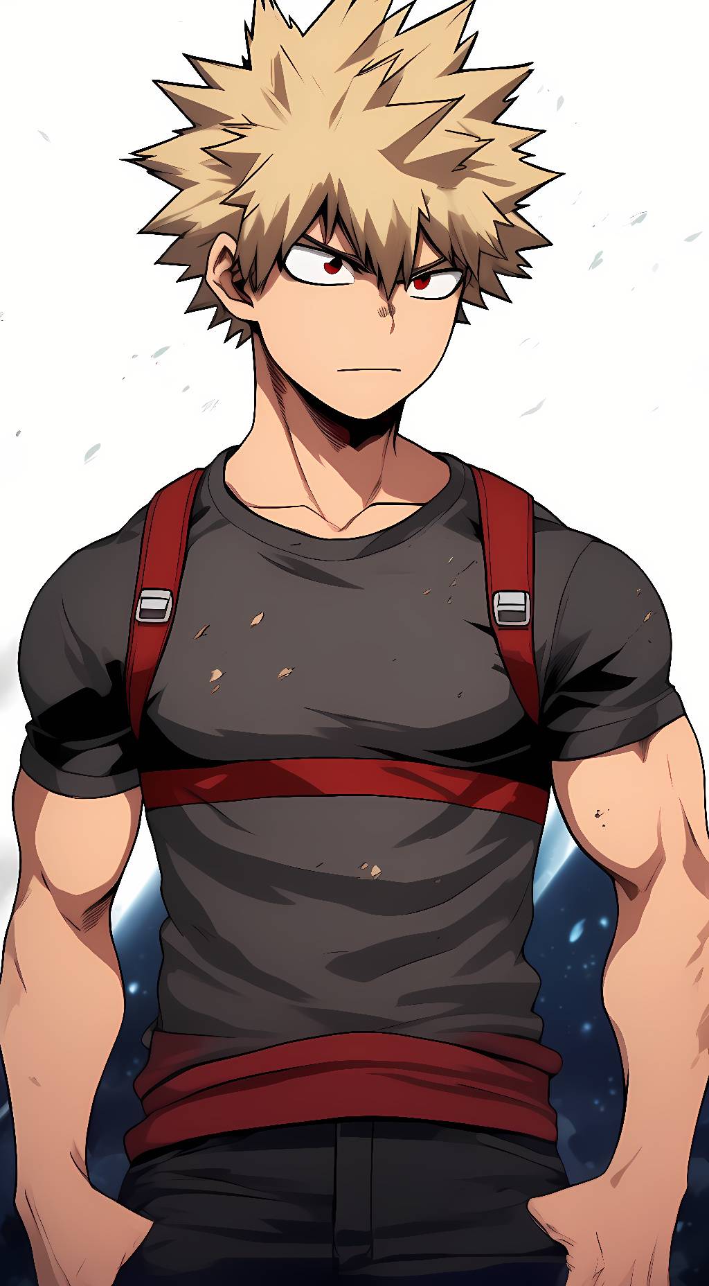 ai character: Bakugo Katsuki  ❌🧨 background