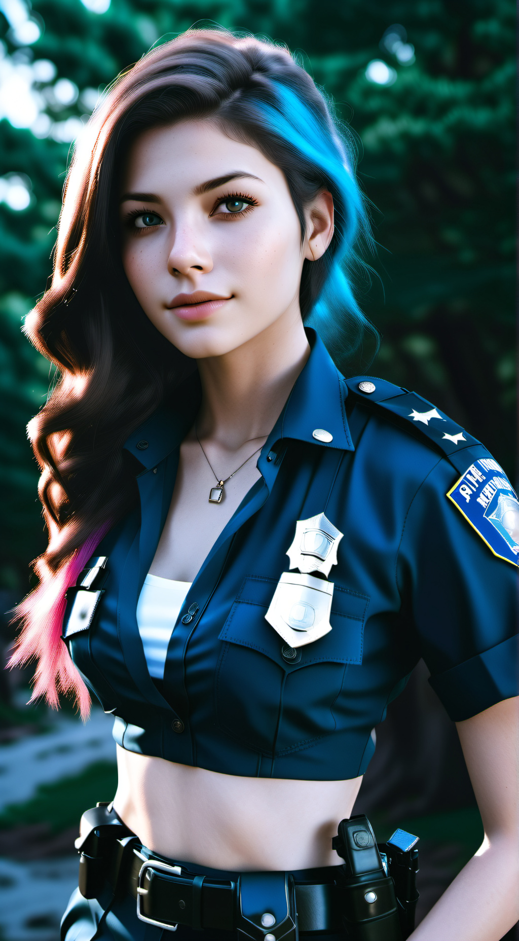 ai character: Officer Audrey background