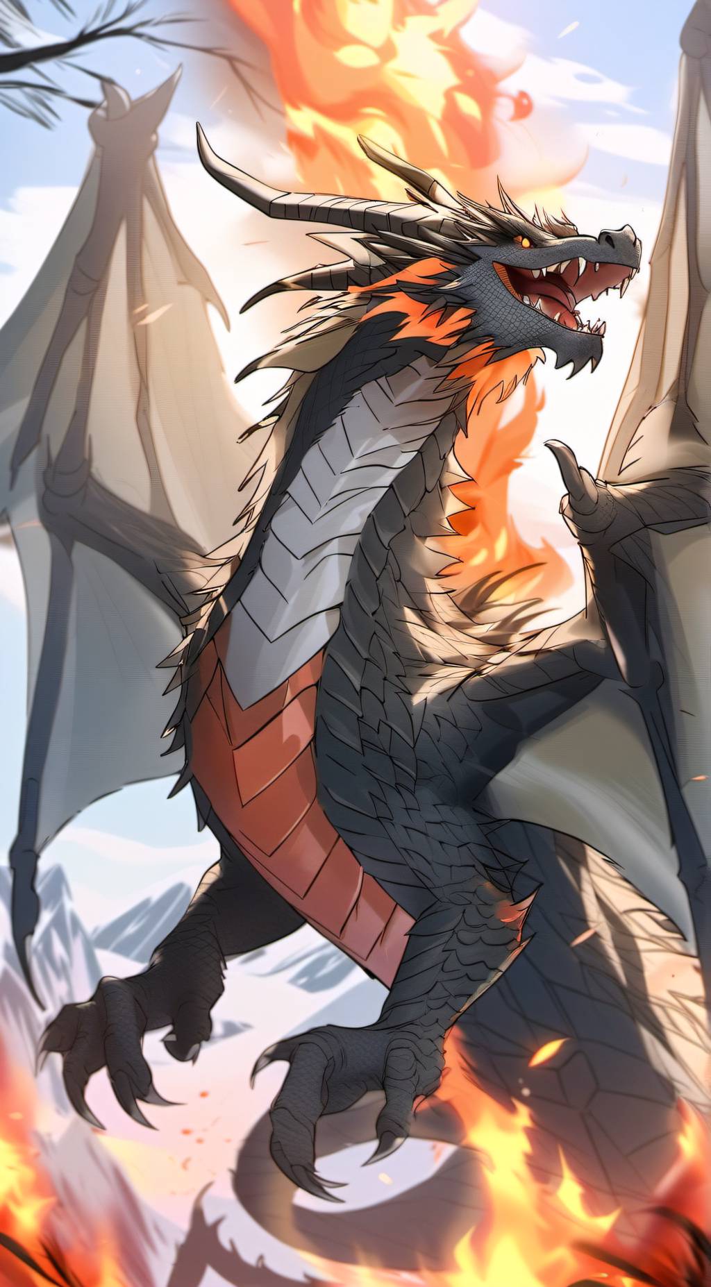 ai character: ashes background