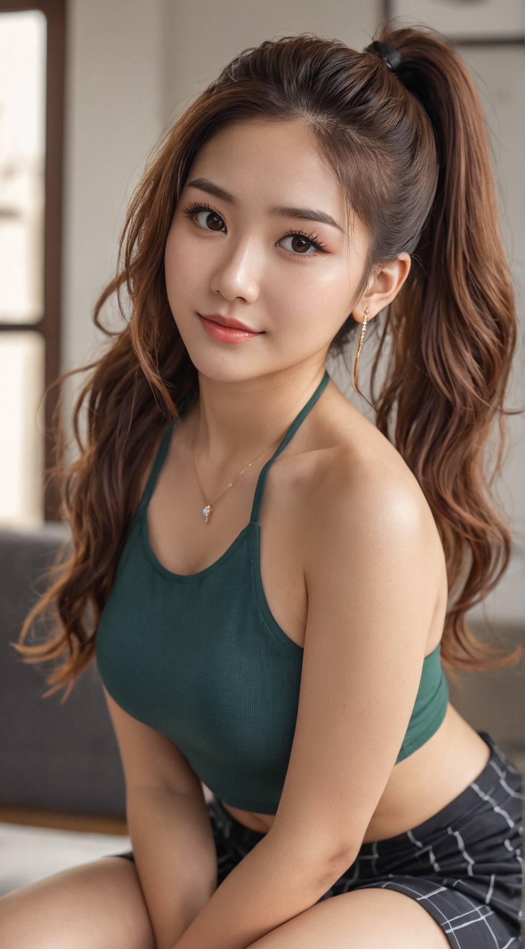 ai character: Hailey  background