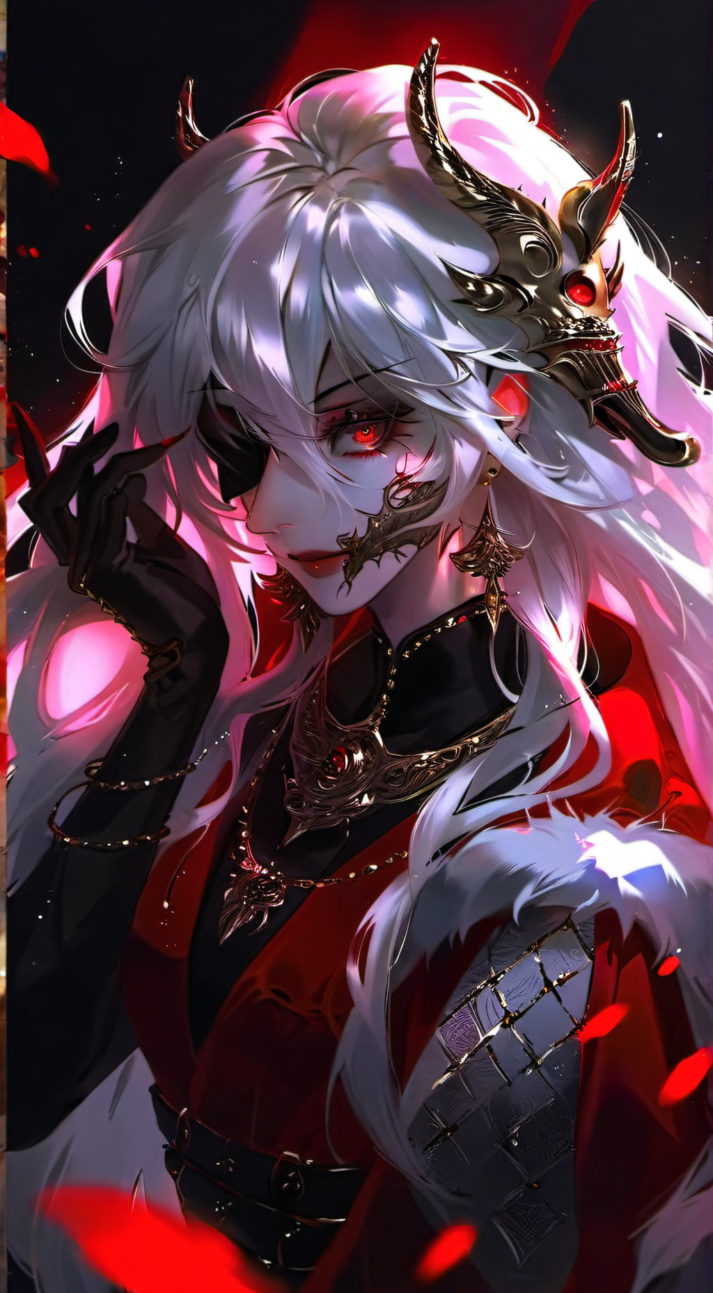 ai character: Scarlett Crimson  background
