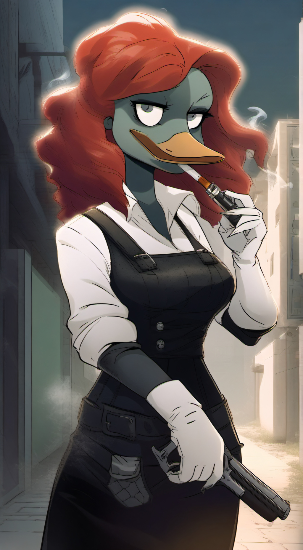 ai character: Patty Platypus background