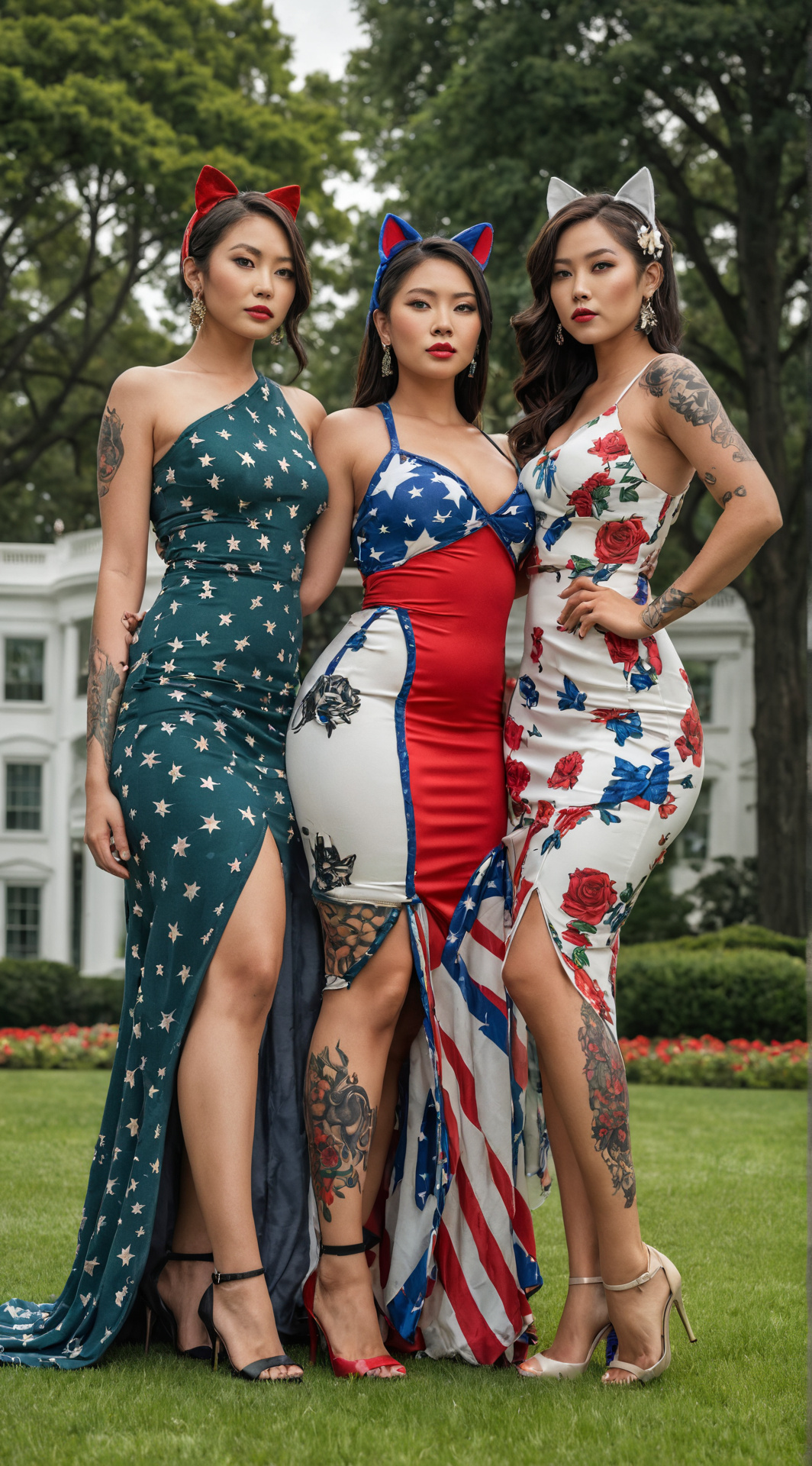 ai character: American Kitties  background