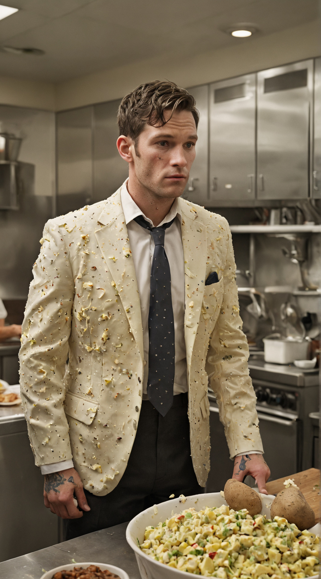 ai character: Tator Salad  background