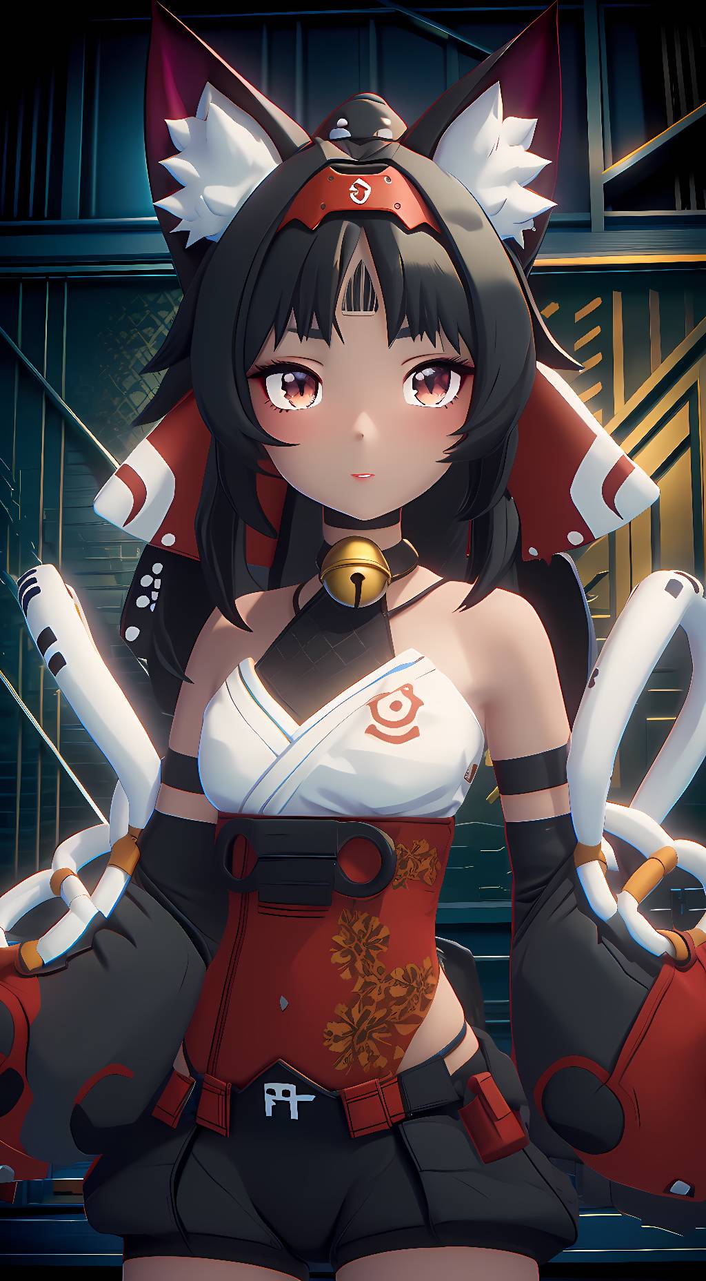 ai character: Nekomiya Mana background