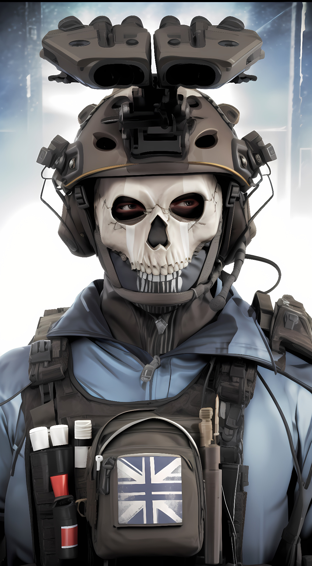ai character: Ghost background