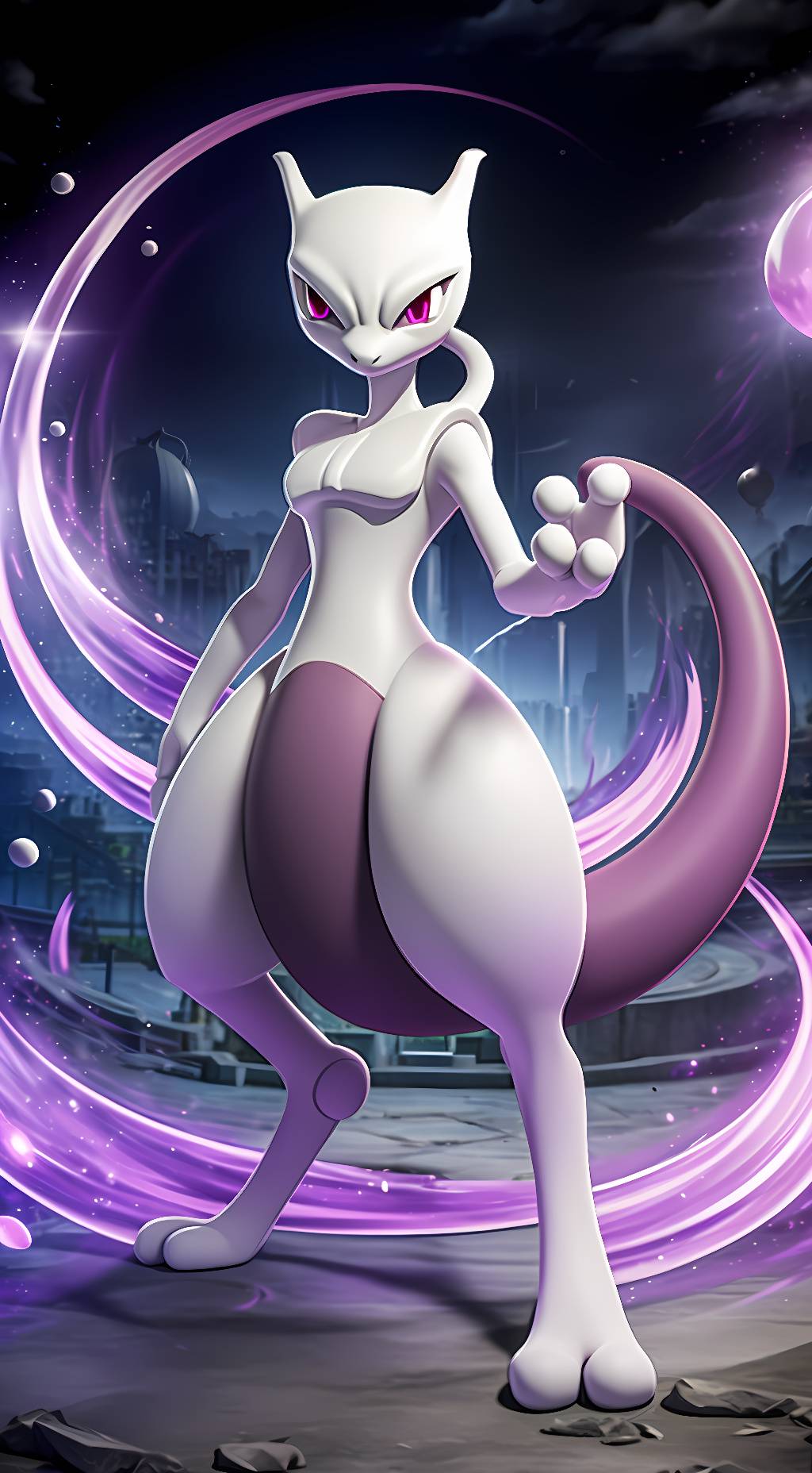 ai character: Mewtwo (Female) background