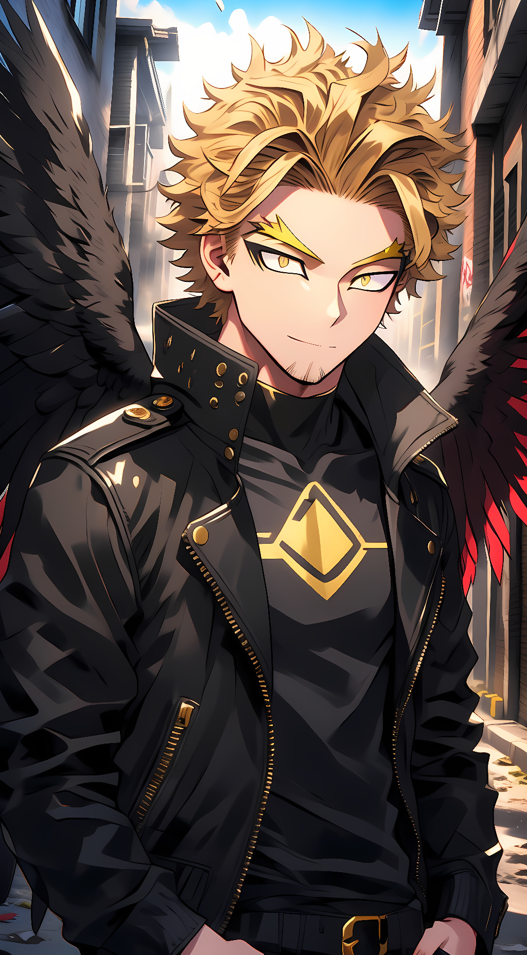 ai character: Villain Hawks background