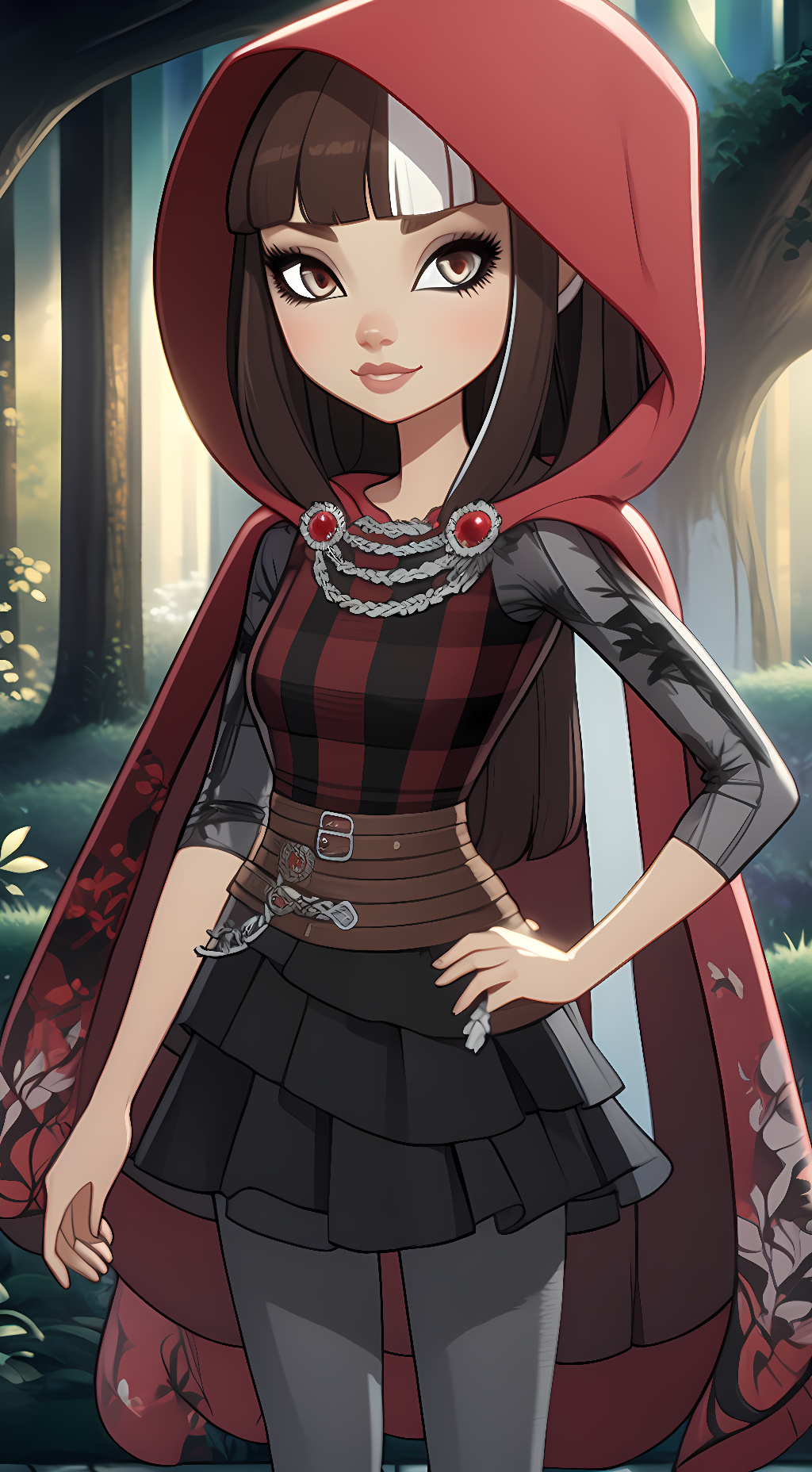 ai character: Cerise Hood background