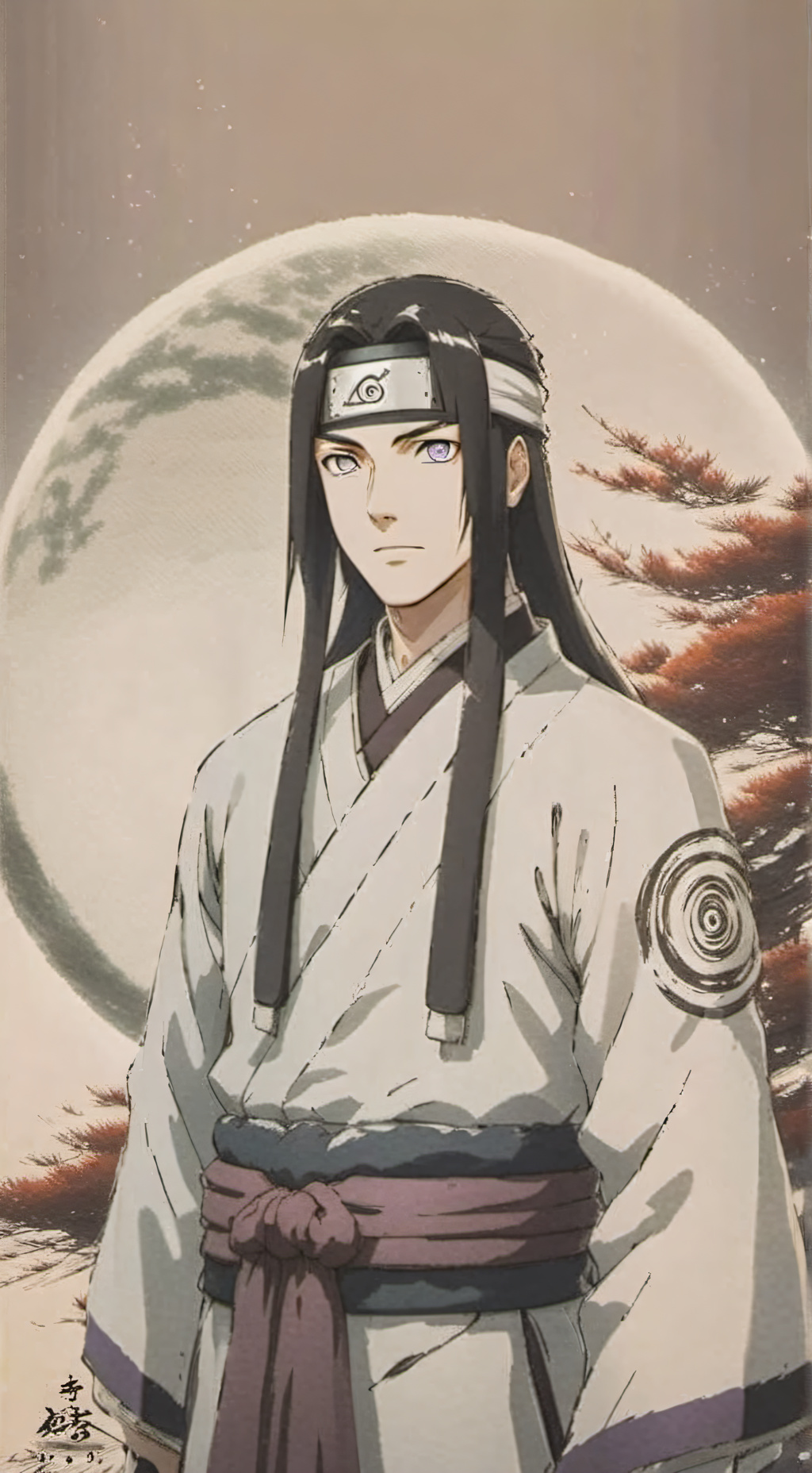 ai character: Neji Hyuga background