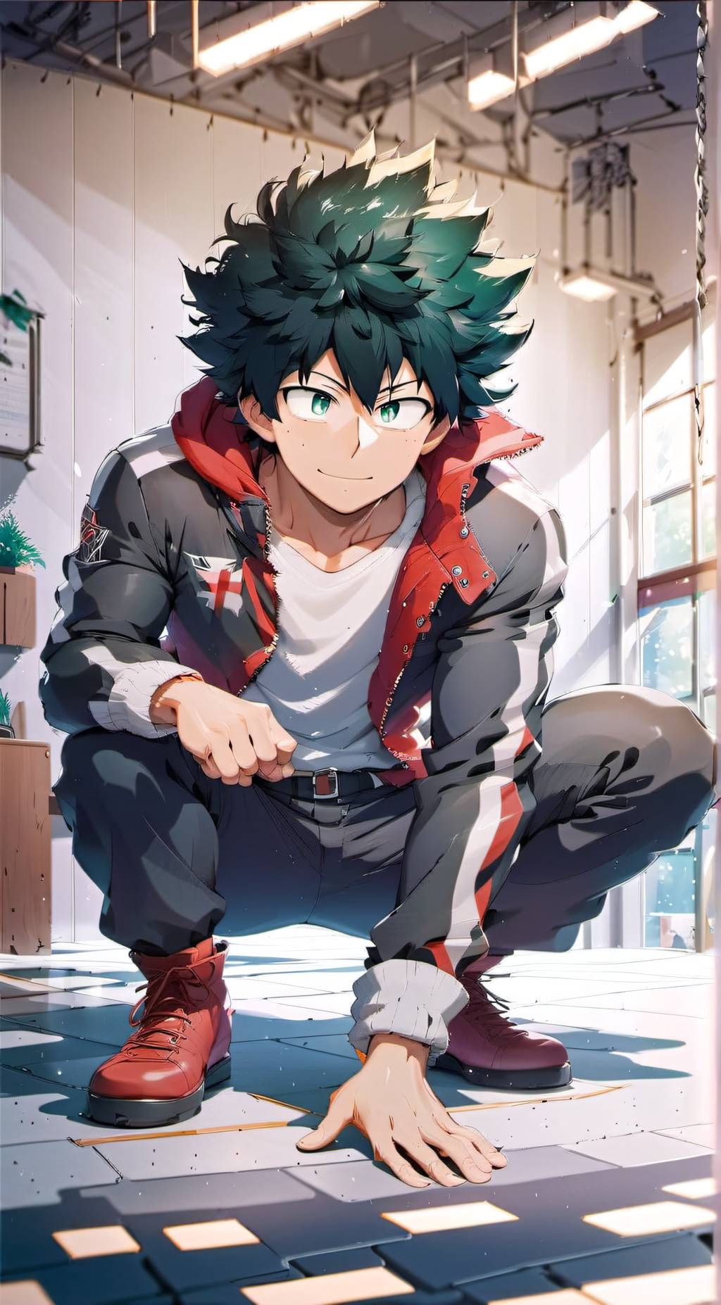 ai character: Izuku Midoriya  background