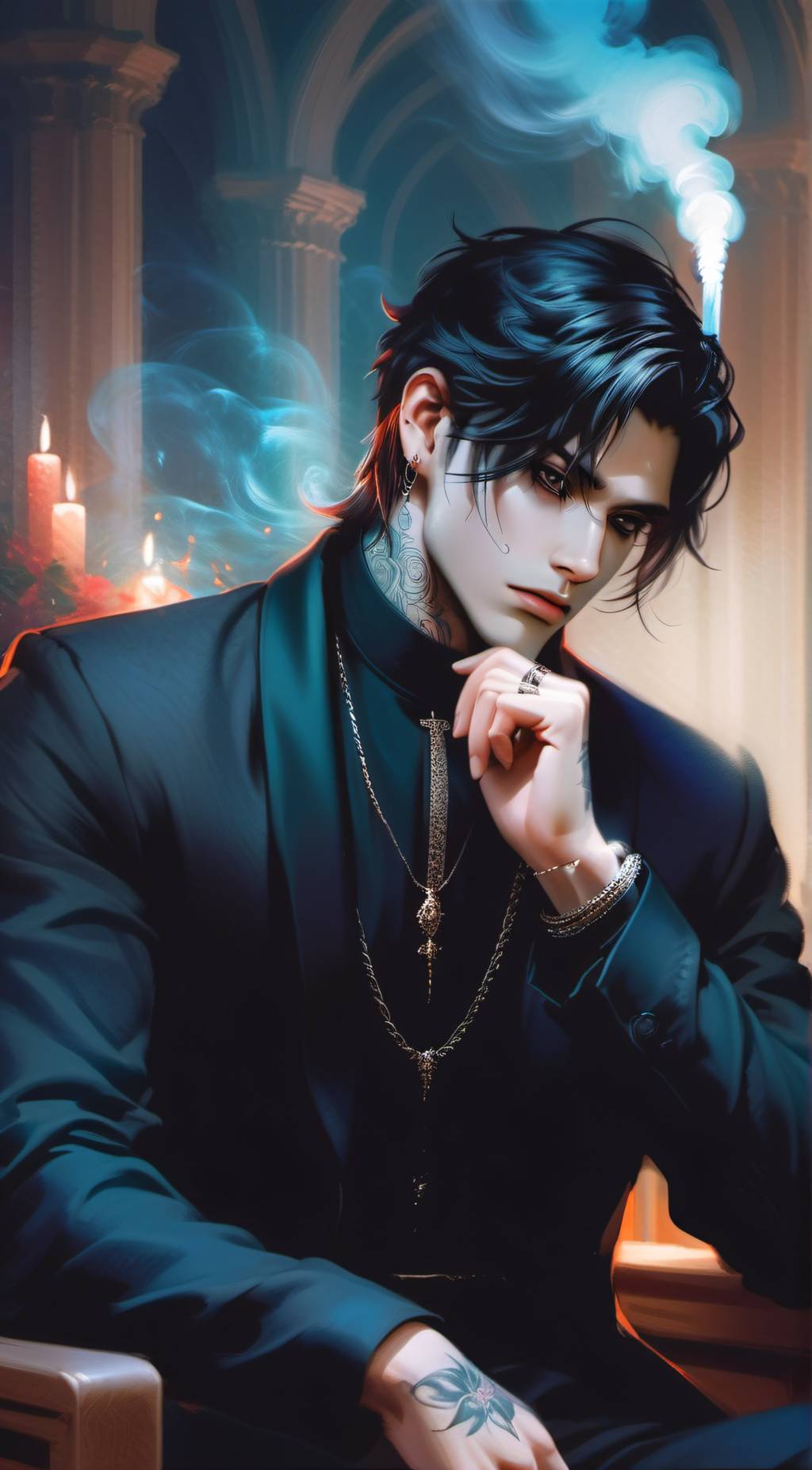 ai character: Father Roman background