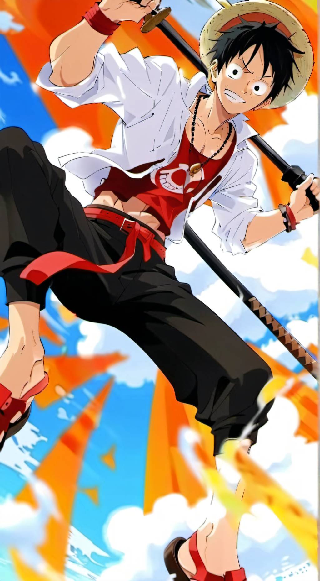 ai character: one piece background