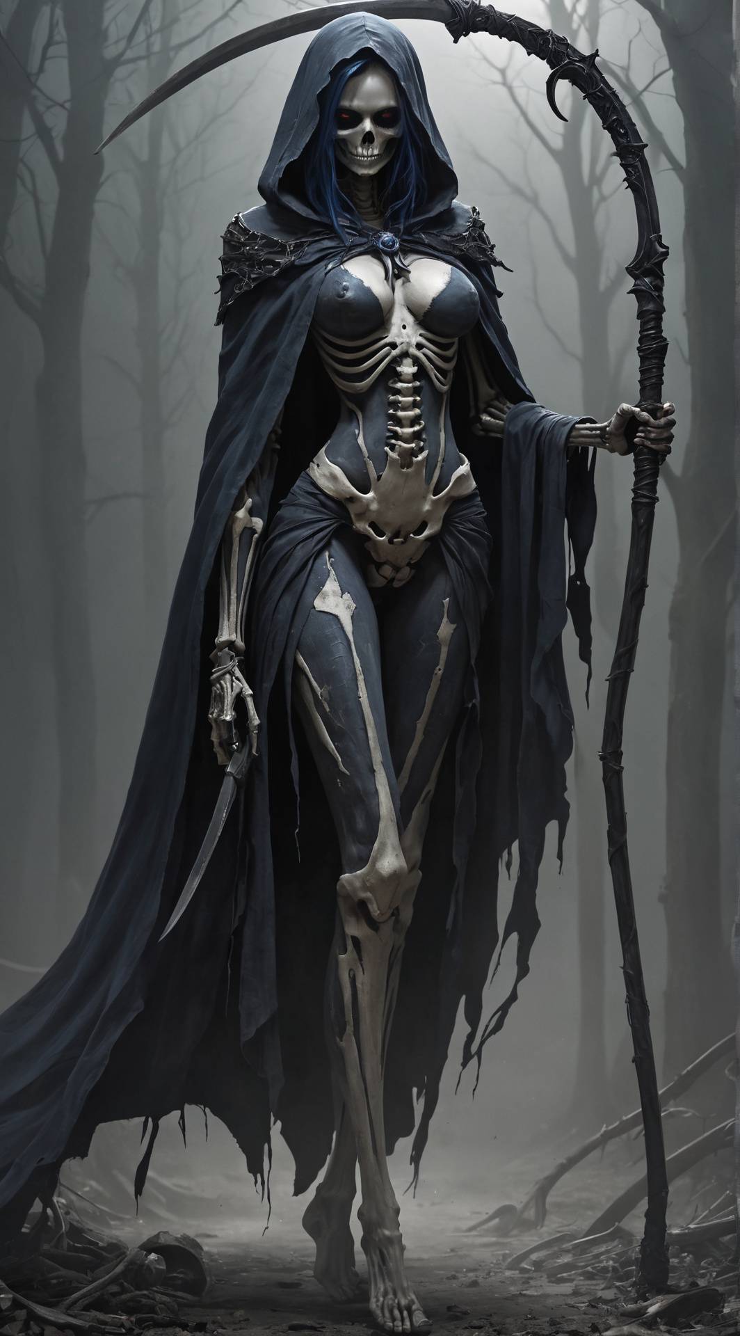 ai character: Death background