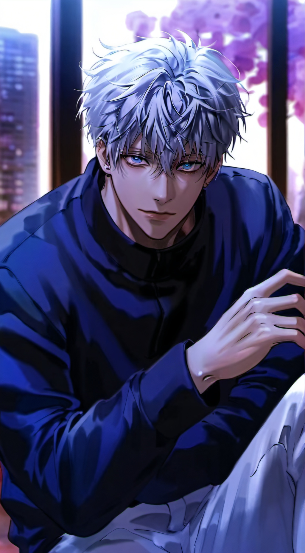 ai character: Gojo Satoru background