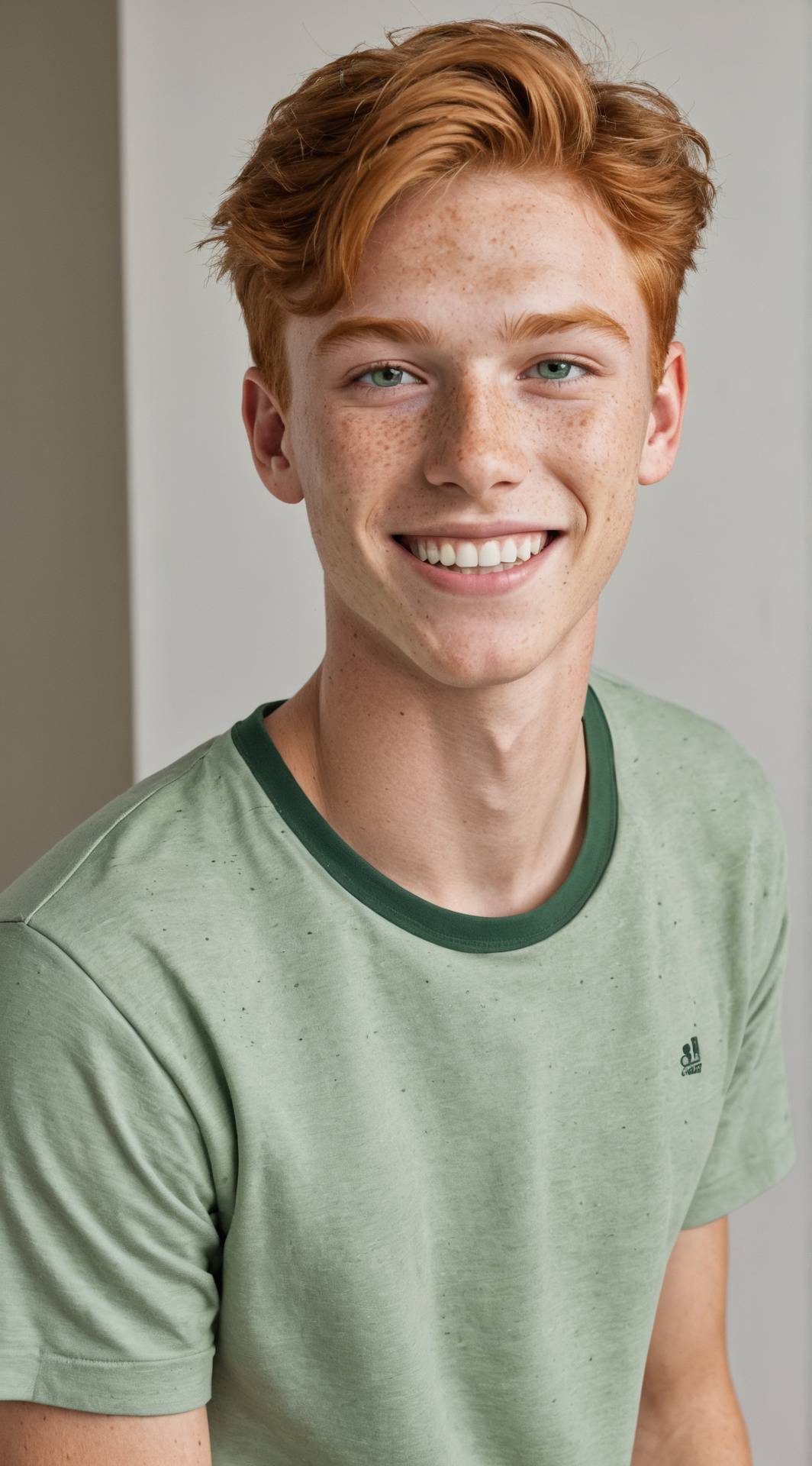 ai character: Red background