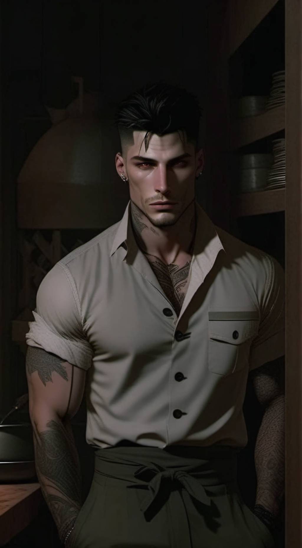 ai character: Gerard Richter background