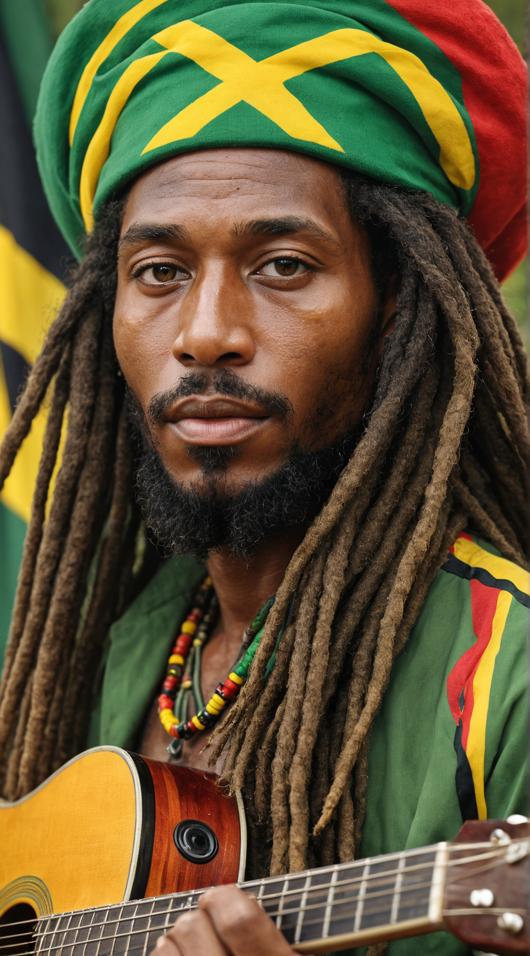 ai character: Bob Marley background