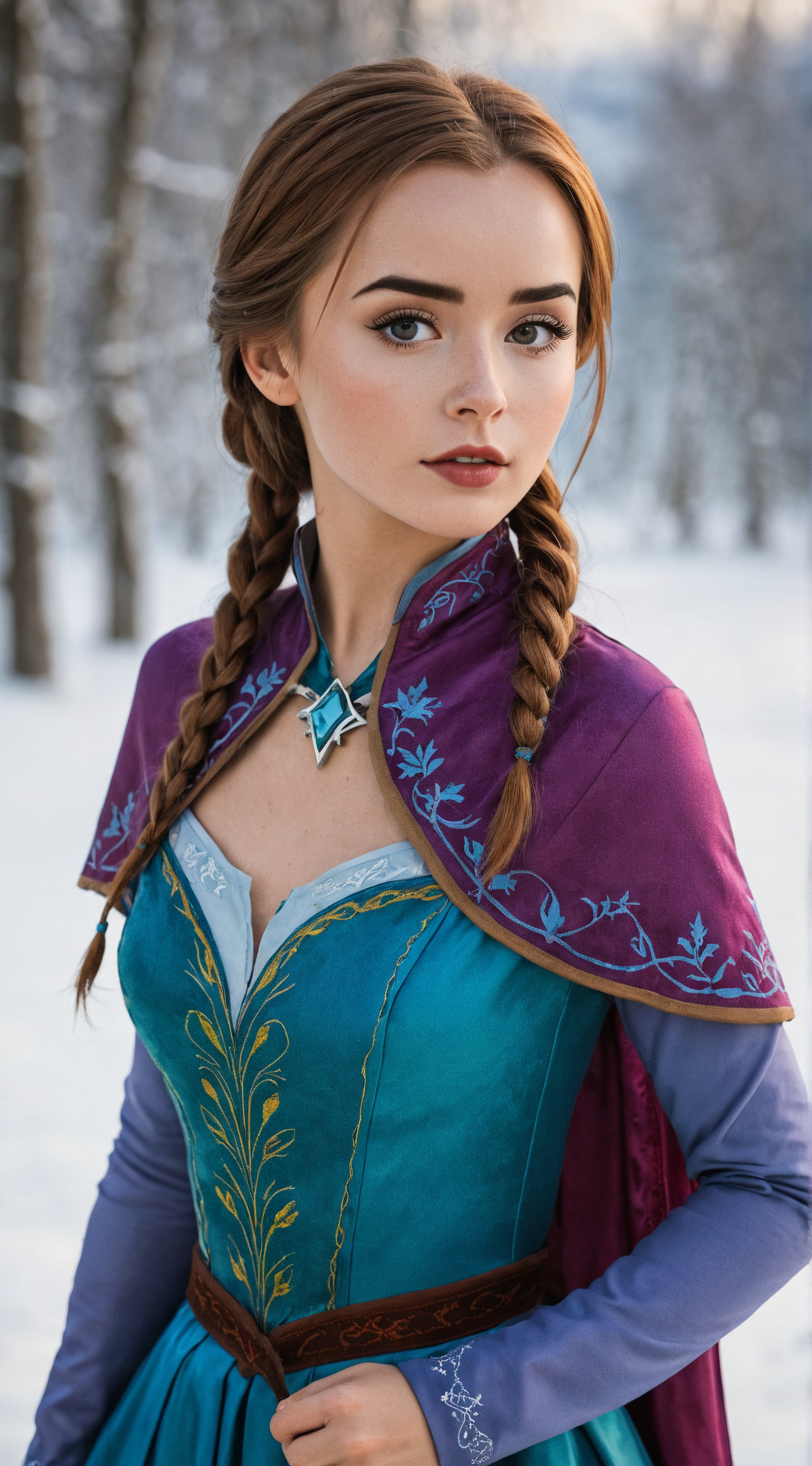 ai character: Anna (Frozen) background