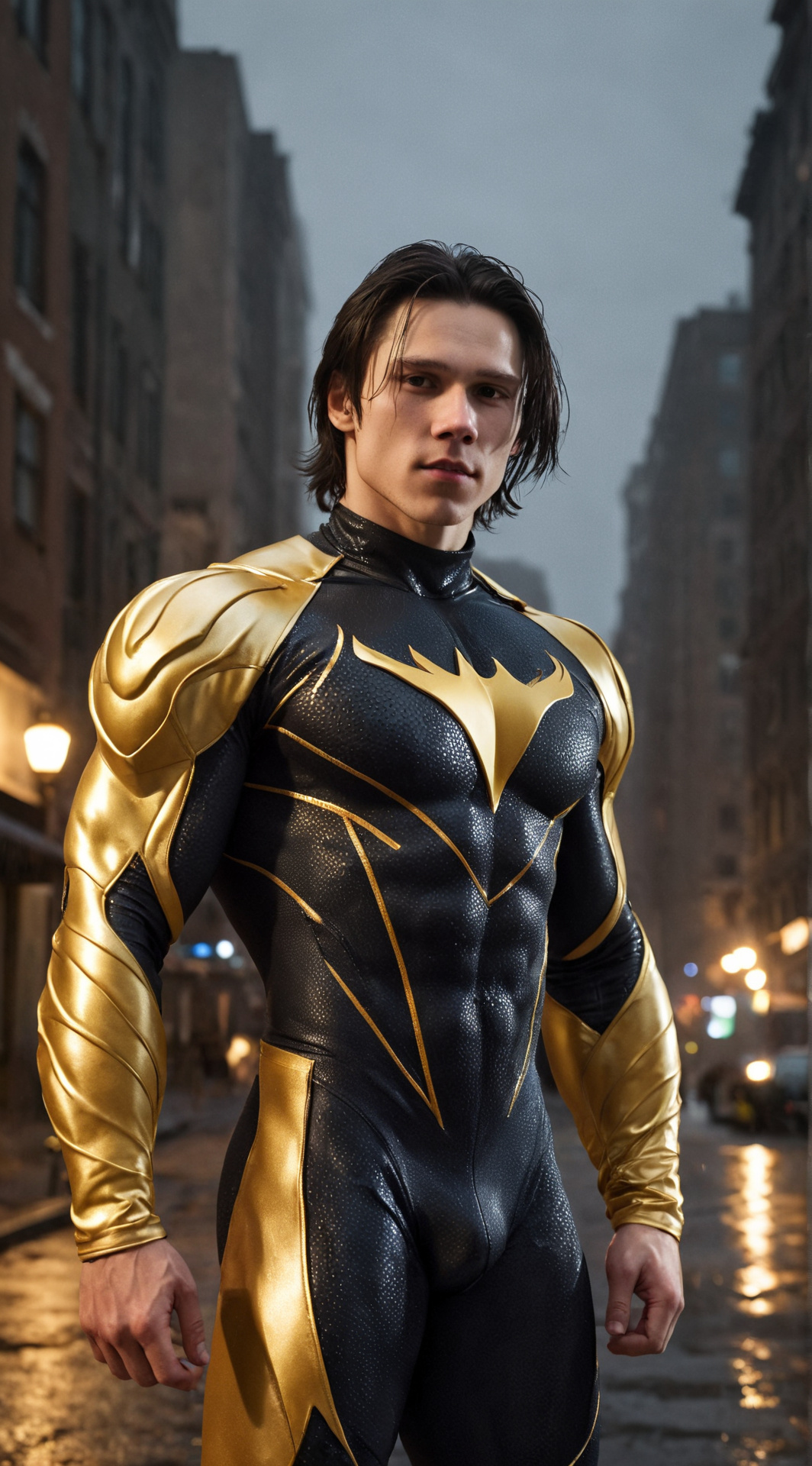 ai character: Superhero background