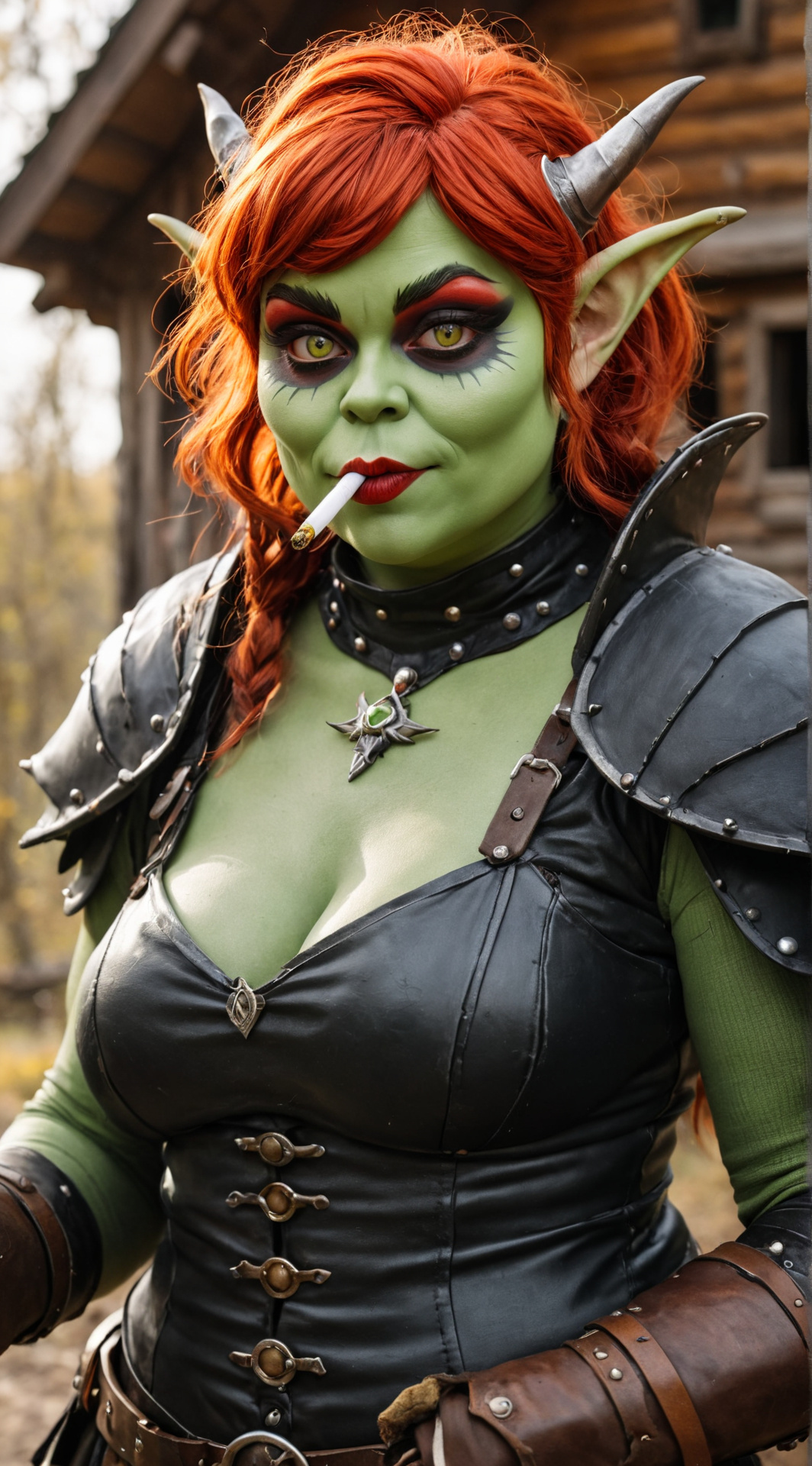 ai character: Ulla the Red background