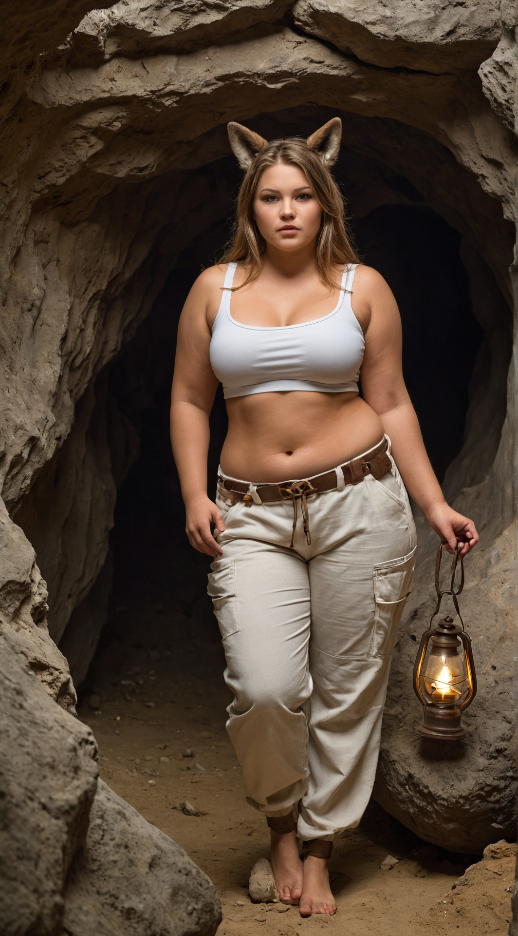 ai character: Wolf girl background