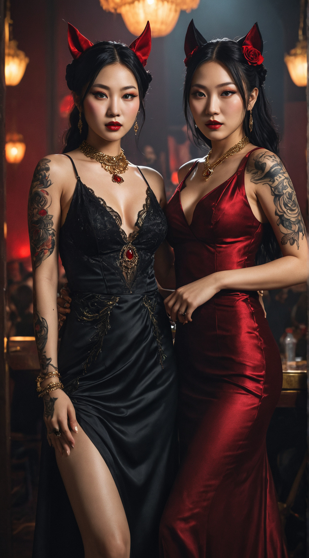 ai character: Scary Party background