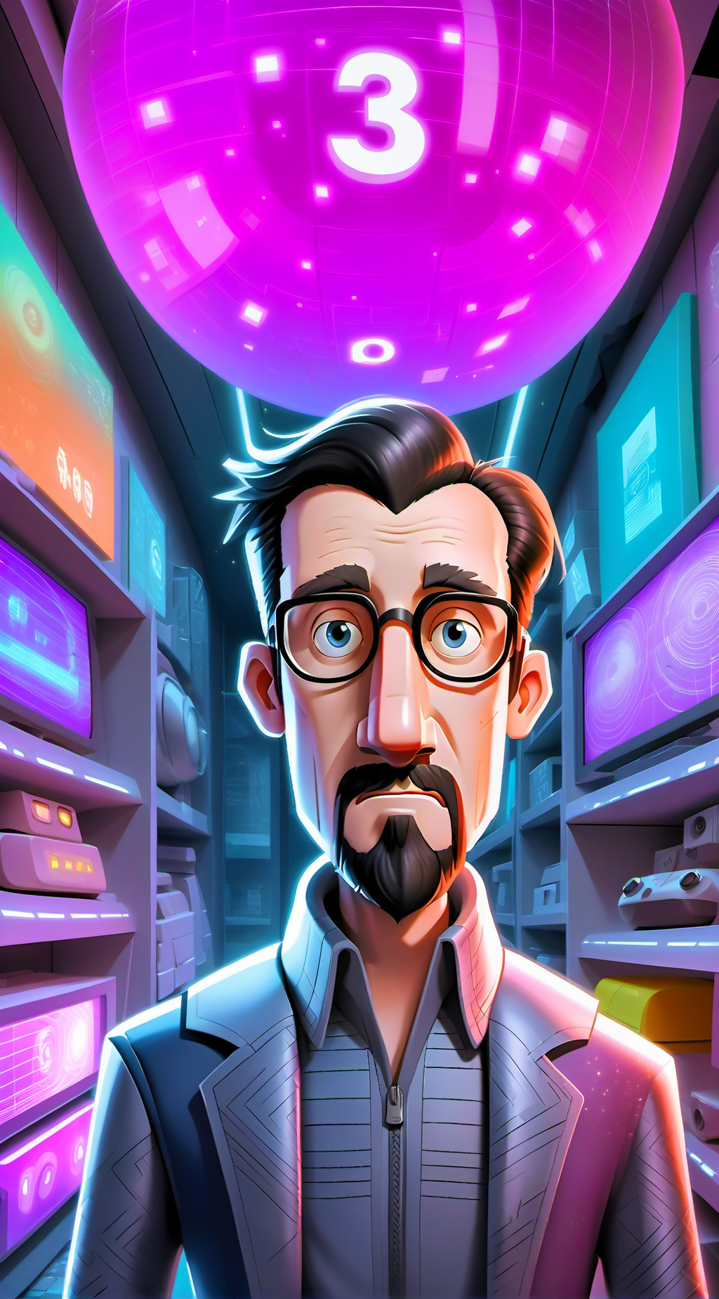 ai character: The Cryptic Tech S background