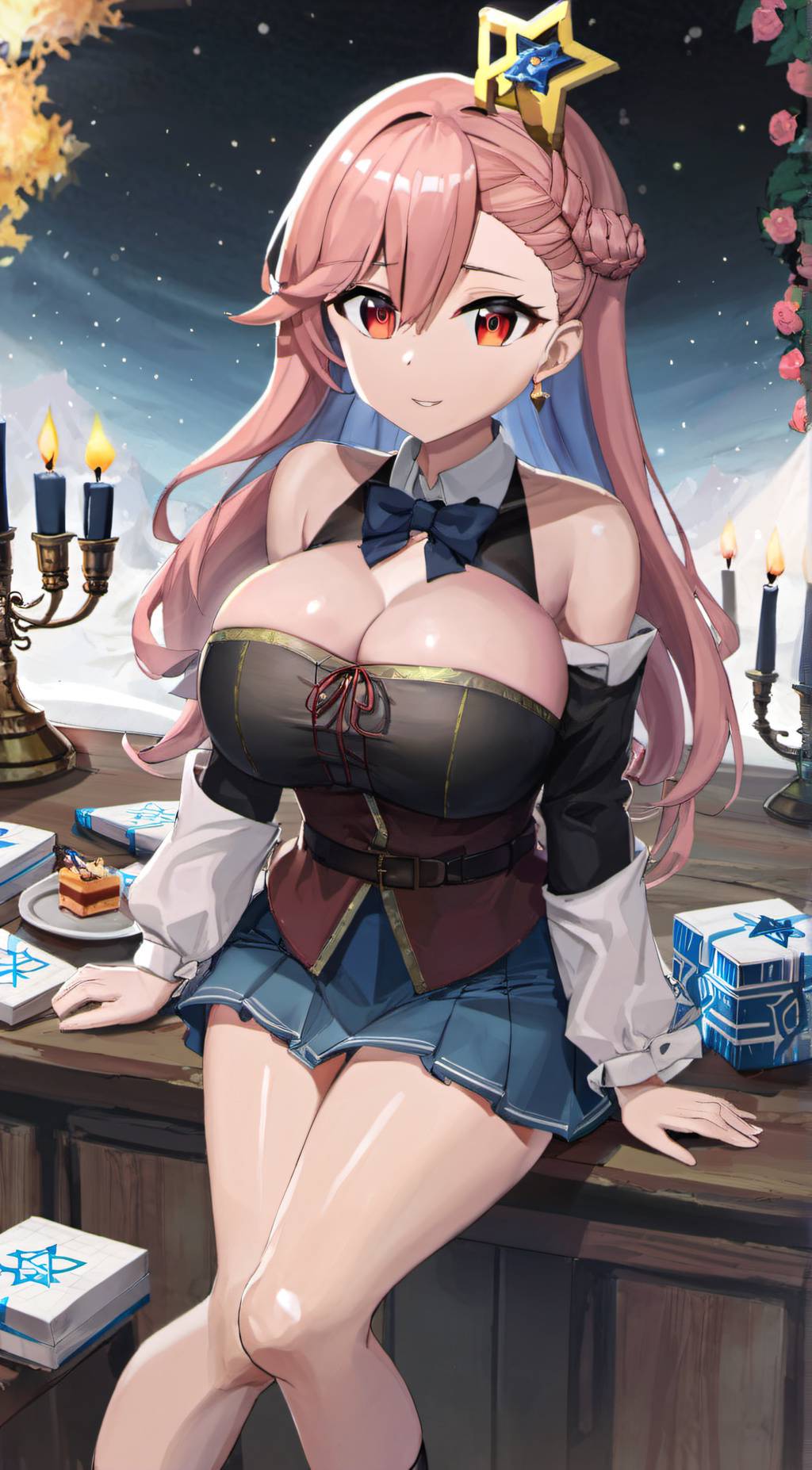 ai character: Hanukkah Shira background