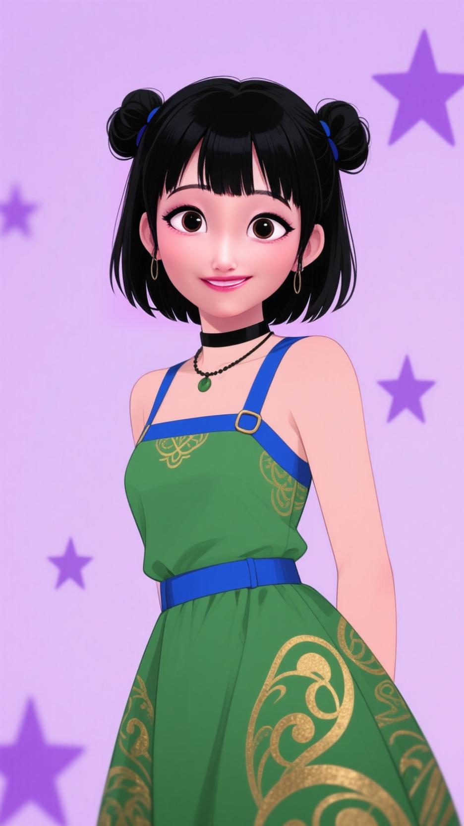 ai character: Zoey background