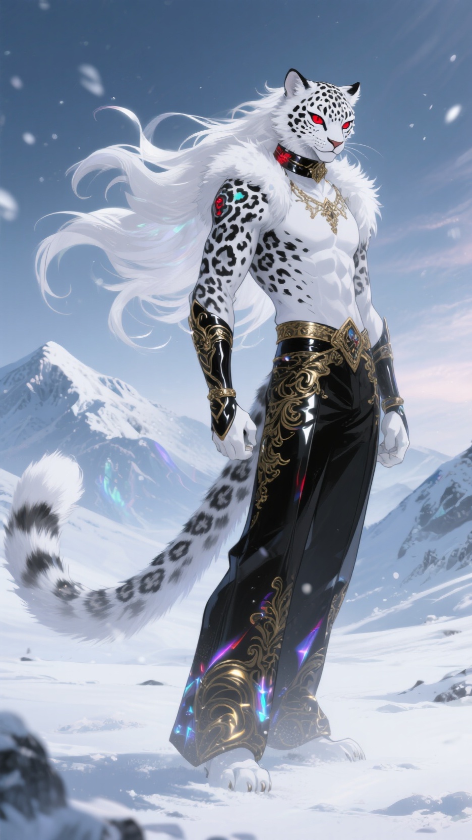 ai character: Avis Snowpaws background