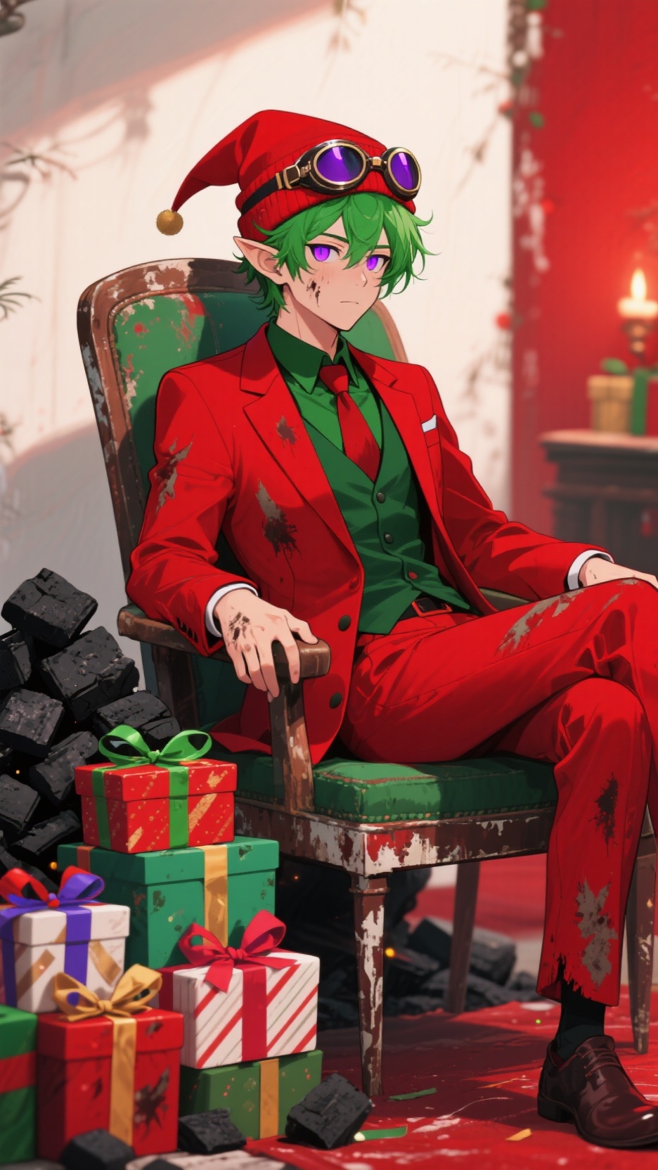 ai character: Grimfield Snowfall background