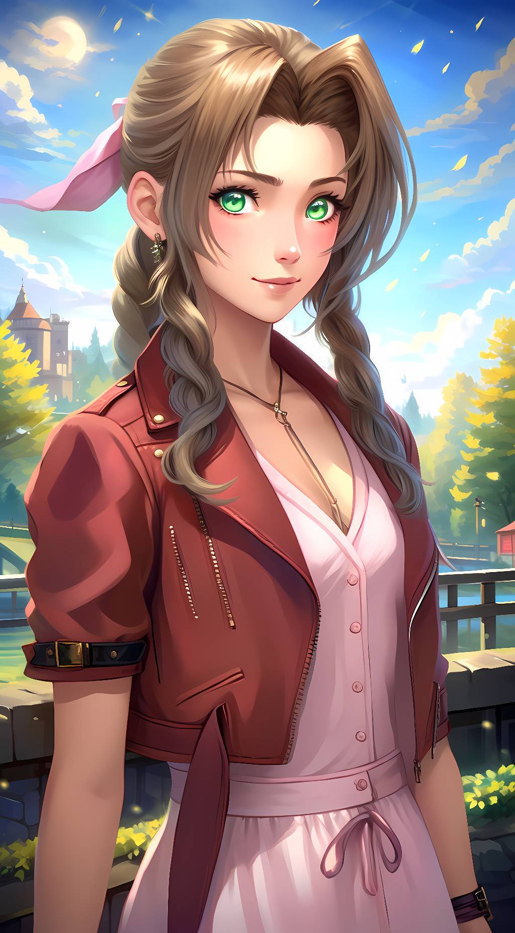 ai character: Aerith background