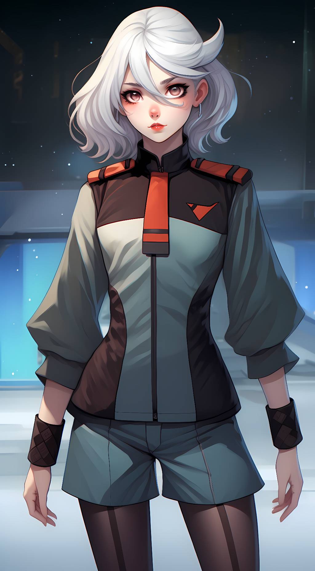 ai character: Miorine Rembran background