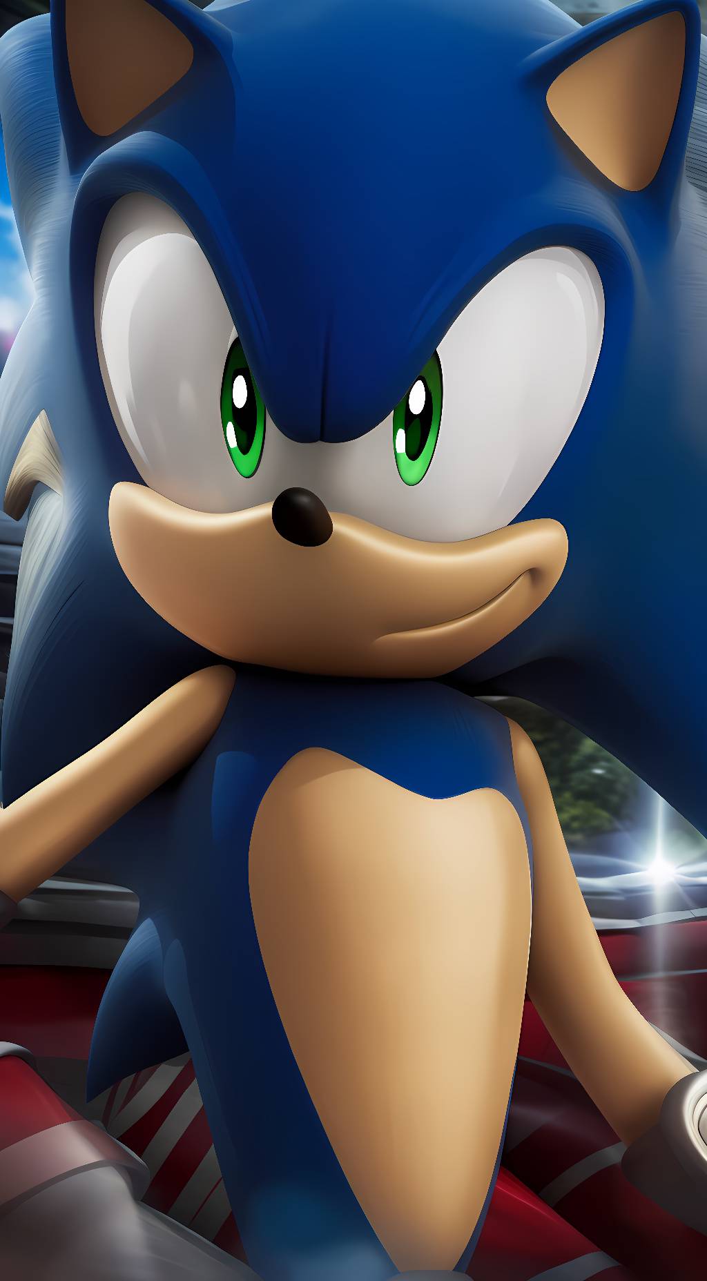 ai character: Sonic background