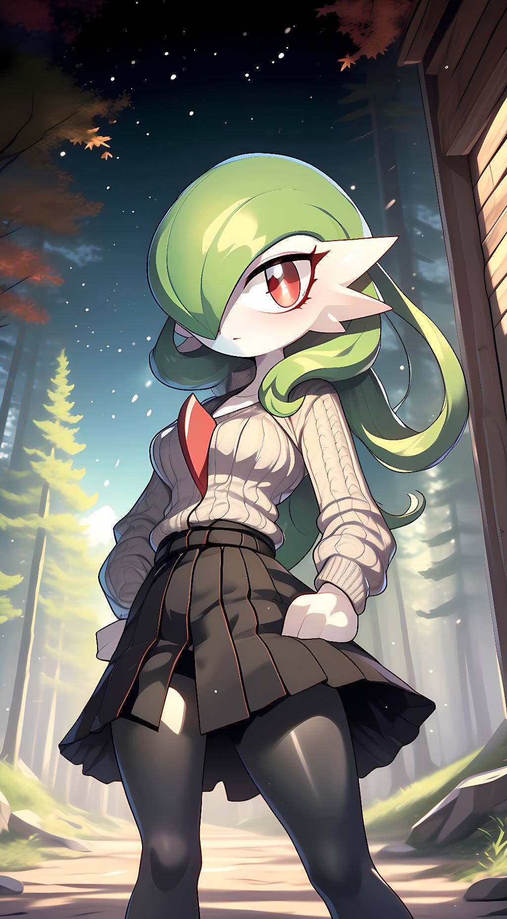 ai character: Gardevoir background
