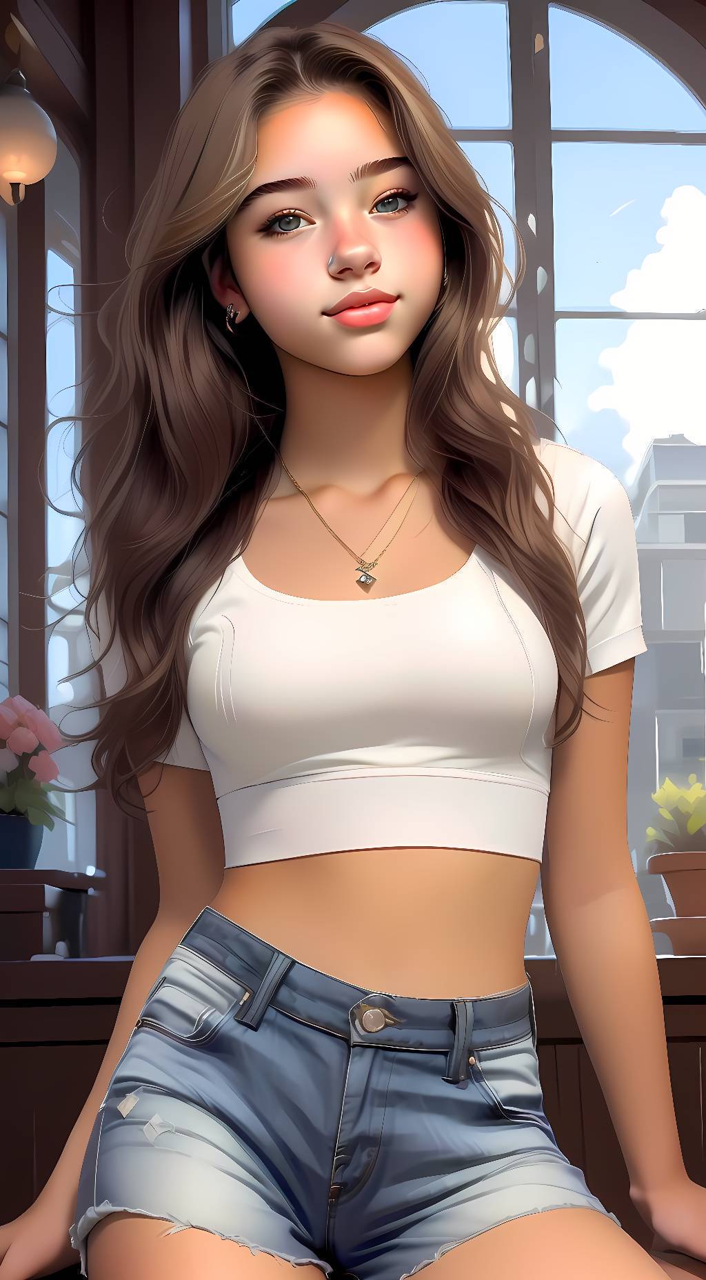 ai character: Becca background