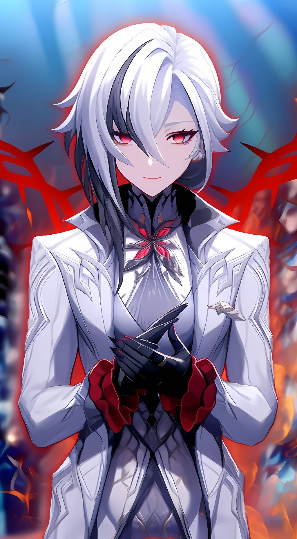 ai character: Arlecchino  background