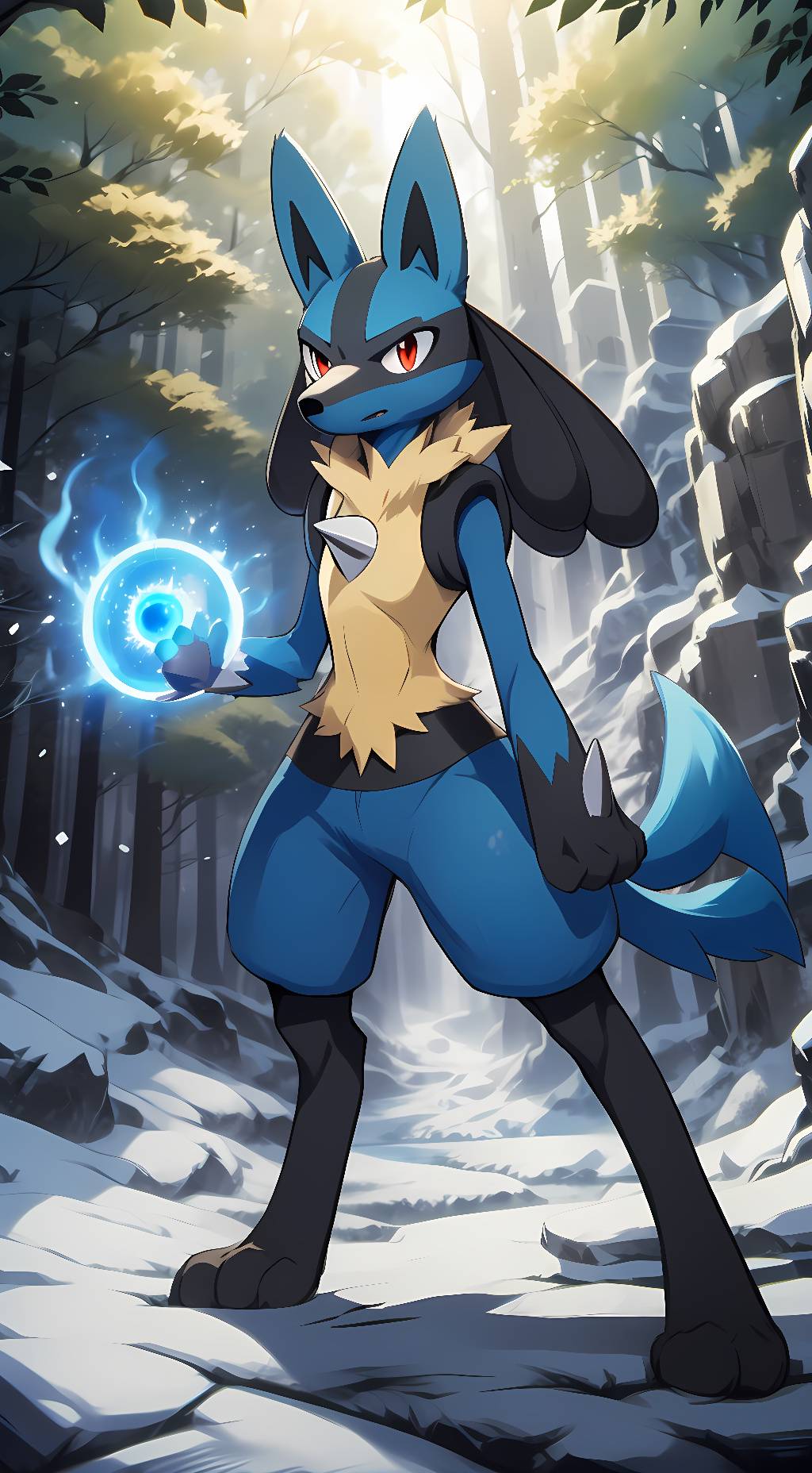 ai character: Lucario background
