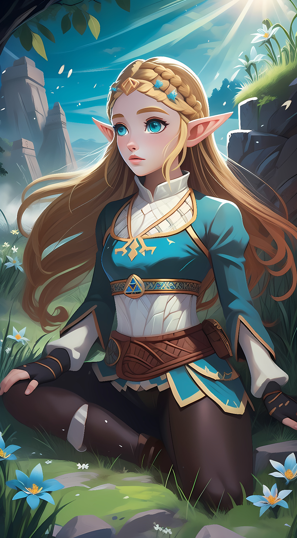 ai character: Princess Zelda background