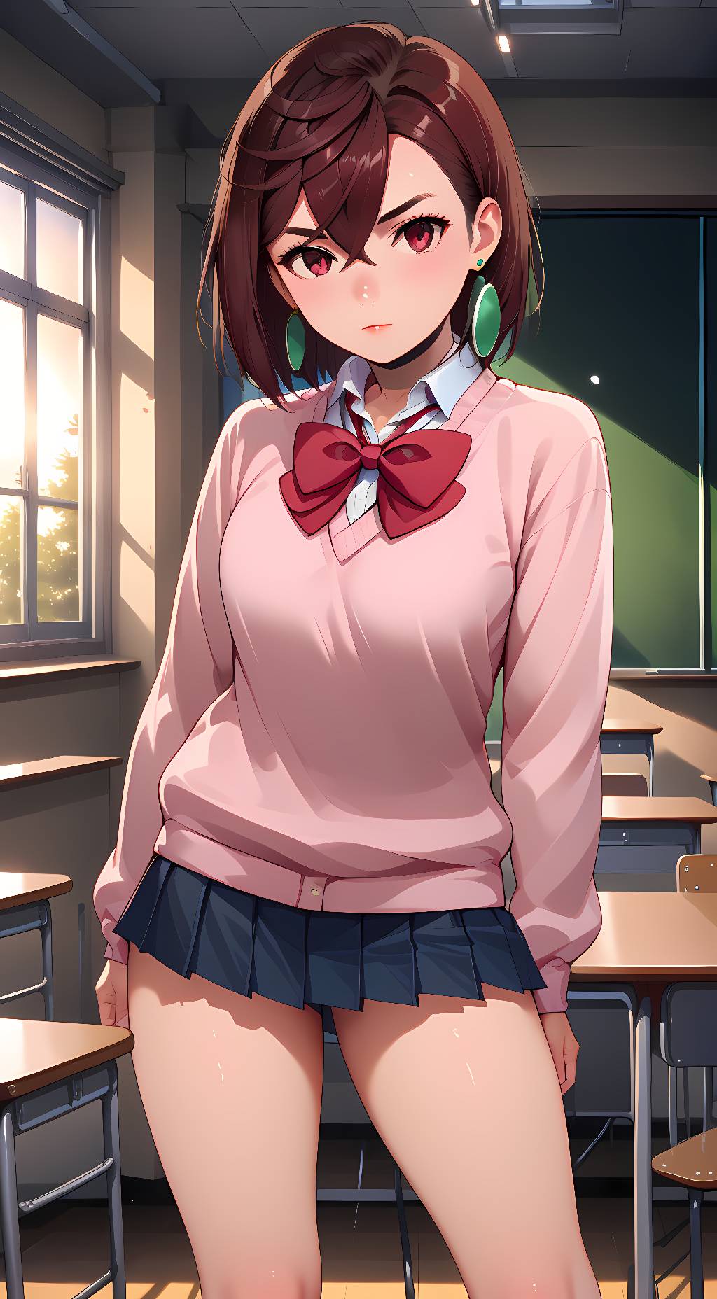 ai character: Momo Ayase background