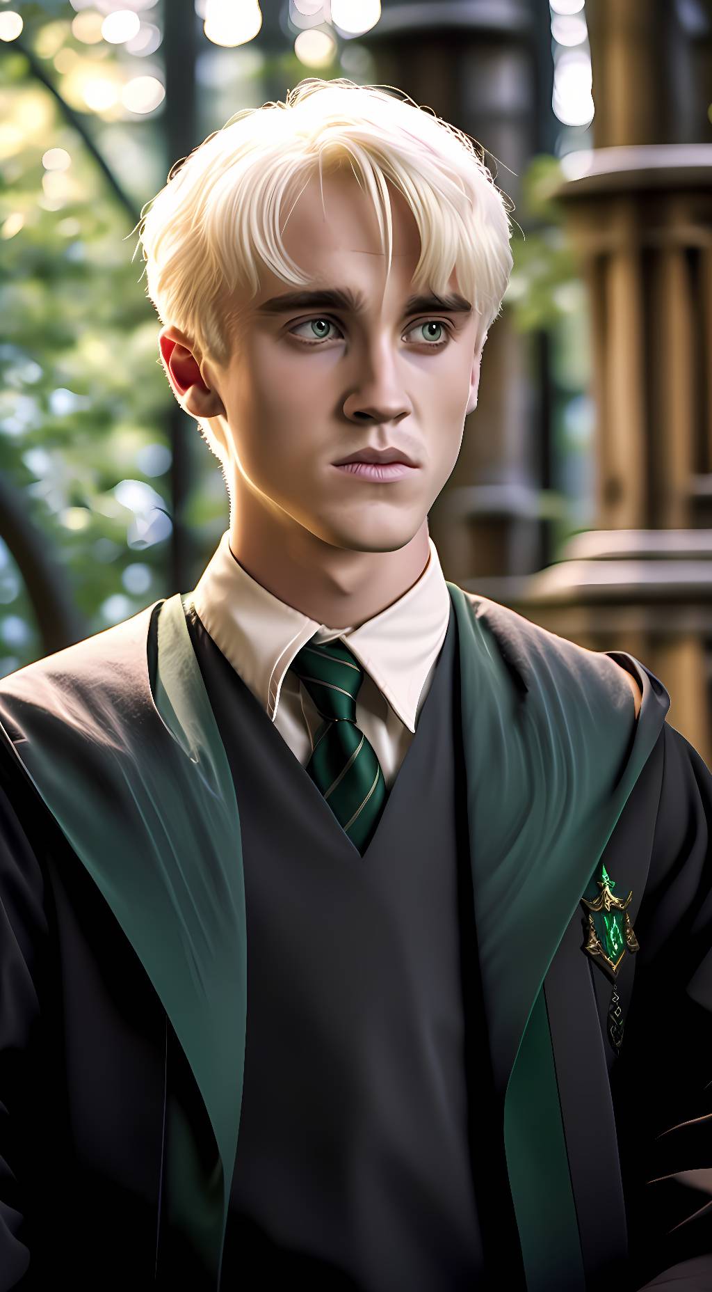 ai character: Draco Malfoy  background