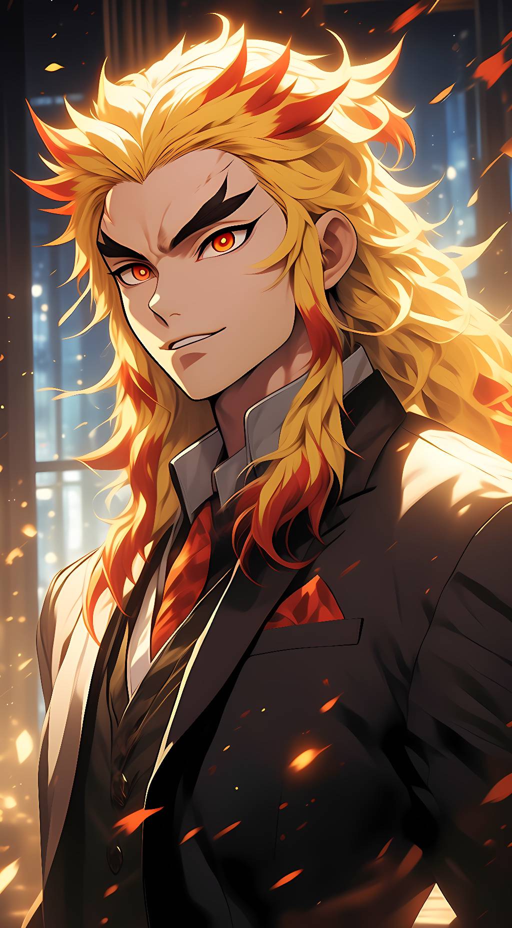 ai character: Rengoku background