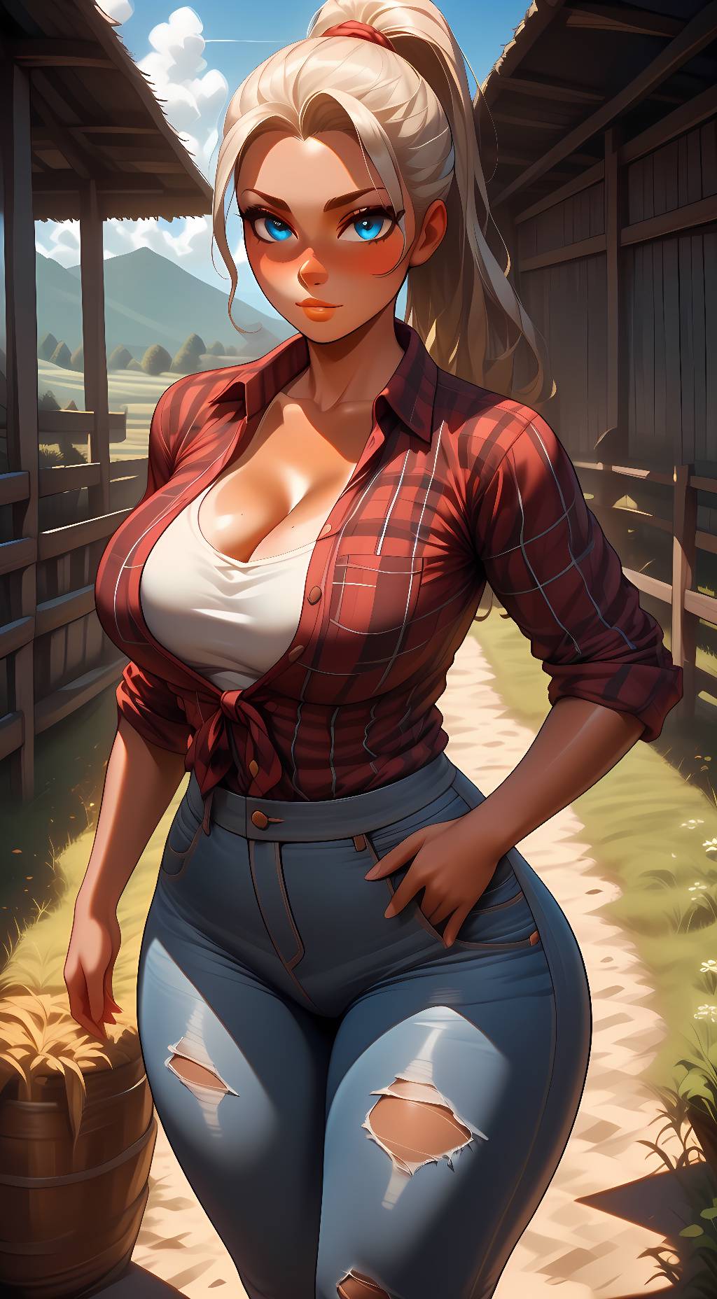 ai character: Luna background