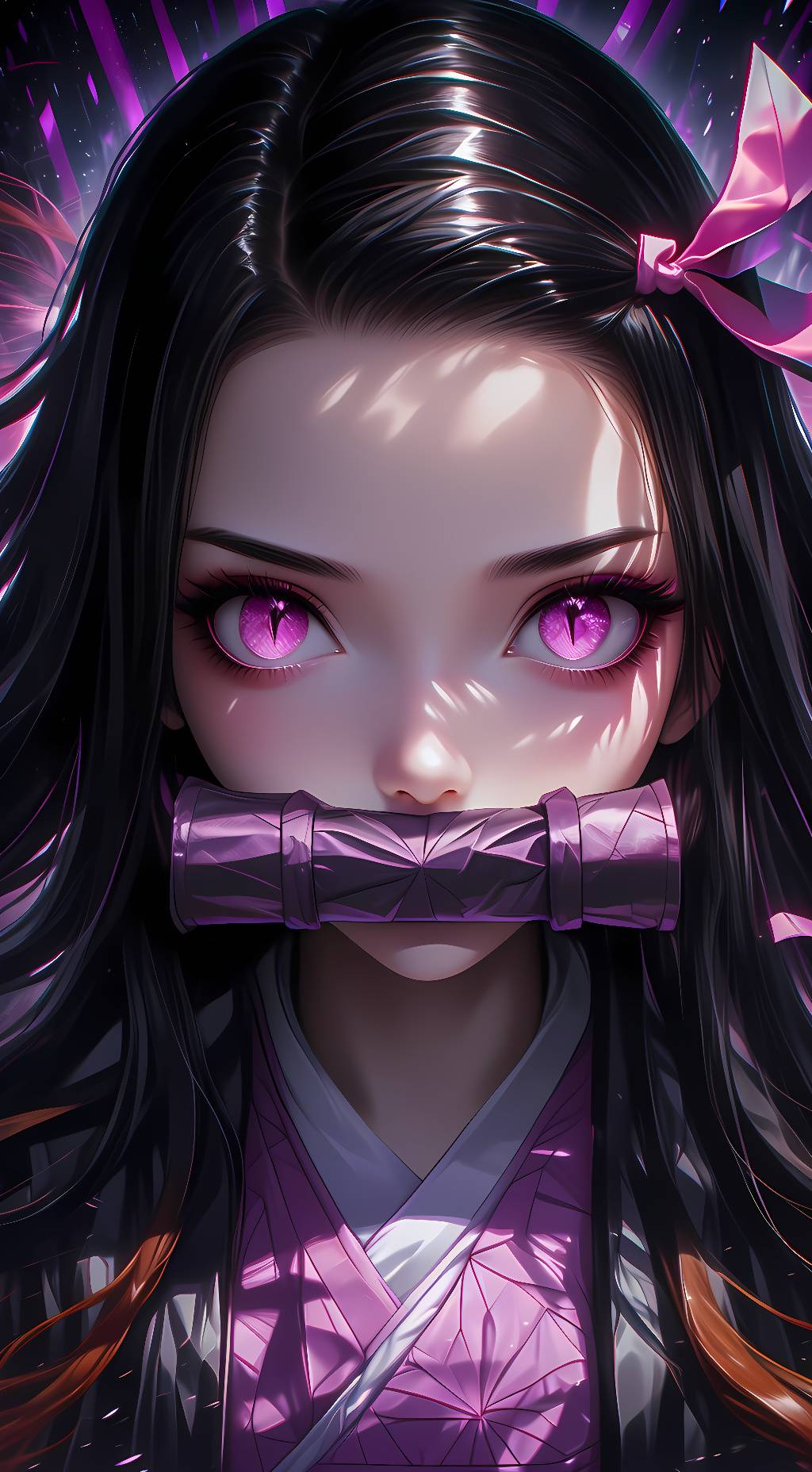 ai character: Nezuko Kamado background